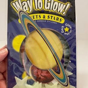 Way to Glow Planets snd Stars stick ons